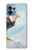 W3843 Bald Eagle On Ice Hülle Schutzhülle Taschen und Leder Flip für Motorola Edge+ (2023), X40, X40 Pro, Edge 40 Pro