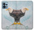 W3843 Bald Eagle On Ice Hülle Schutzhülle Taschen und Leder Flip für Motorola Edge+ (2023), X40, X40 Pro, Edge 40 Pro