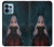 W3847 Lilith Devil Bride Gothic Girl Skull Grim Reaper Hülle Schutzhülle Taschen und Leder Flip für Motorola Edge+ (2023), X40, X40 Pro, Edge 40 Pro
