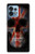 W3848 United Kingdom Flag Skull Hülle Schutzhülle Taschen und Leder Flip für Motorola Edge+ (2023), X40, X40 Pro, Edge 40 Pro