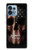 W3850 American Flag Skull Hülle Schutzhülle Taschen und Leder Flip für Motorola Edge+ (2023), X40, X40 Pro, Edge 40 Pro