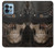 W3852 Steampunk Skull Hülle Schutzhülle Taschen und Leder Flip für Motorola Edge+ (2023), X40, X40 Pro, Edge 40 Pro