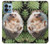 W3863 Pygmy Hedgehog Dwarf Hedgehog Paint Hülle Schutzhülle Taschen und Leder Flip für Motorola Edge+ (2023), X40, X40 Pro, Edge 40 Pro