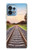 W3866 Railway Straight Train Track Hülle Schutzhülle Taschen und Leder Flip für Motorola Edge+ (2023), X40, X40 Pro, Edge 40 Pro