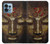 W3874 Buddha Face Ohm Symbol Hülle Schutzhülle Taschen und Leder Flip für Motorola Edge+ (2023), X40, X40 Pro, Edge 40 Pro