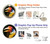 W3876 Colorful Hornbill Hülle Schutzhülle Taschen und Leder Flip für Motorola Edge+ (2023), X40, X40 Pro, Edge 40 Pro