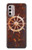 W2766 Ship Wheel Rusty Texture Hülle Schutzhülle Taschen und Leder Flip für Motorola Moto G Stylus 4G (2022)