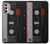 W3516 Vintage Cassette Tape Hülle Schutzhülle Taschen und Leder Flip für Motorola Moto G Stylus 4G (2022)