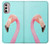 W3708 Pink Flamingo Hülle Schutzhülle Taschen und Leder Flip für Motorola Moto G Stylus 4G (2022)