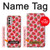 W3719 Strawberry Pattern Hülle Schutzhülle Taschen und Leder Flip für Motorola Moto G Stylus 4G (2022)