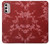 W3817 Red Floral Cherry blossom Pattern Hülle Schutzhülle Taschen und Leder Flip für Motorola Moto G Stylus 4G (2022)