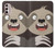 W3855 Sloth Face Cartoon Hülle Schutzhülle Taschen und Leder Flip für Motorola Moto G Stylus 4G (2022)