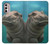 W3871 Cute Baby Hippo Hippopotamus Hülle Schutzhülle Taschen und Leder Flip für Motorola Moto G Stylus 4G (2022)