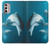 W3878 Dolphin Hülle Schutzhülle Taschen und Leder Flip für Motorola Moto G Stylus 4G (2022)