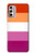 W3887 Lesbian Pride Flag Hülle Schutzhülle Taschen und Leder Flip für Motorola Moto G Stylus 4G (2022)