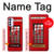 W0058 British Red Telephone Box Hülle Schutzhülle Taschen und Leder Flip für Motorola Moto G42