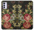 W3013 Vintage Antique Roses Hülle Schutzhülle Taschen und Leder Flip für Motorola Moto G42
