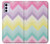 W3514 Rainbow Zigzag Hülle Schutzhülle Taschen und Leder Flip für Motorola Moto G42