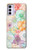 W3705 Pastel Floral Flower Hülle Schutzhülle Taschen und Leder Flip für Motorola Moto G42