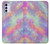 W3706 Pastel Rainbow Galaxy Pink Sky Hülle Schutzhülle Taschen und Leder Flip für Motorola Moto G42