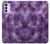 W3713 Purple Quartz Amethyst Graphic Printed Hülle Schutzhülle Taschen und Leder Flip für Motorola Moto G42