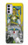 W3739 Tarot Card The Chariot Hülle Schutzhülle Taschen und Leder Flip für Motorola Moto G42