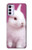 W3870 Cute Baby Bunny Hülle Schutzhülle Taschen und Leder Flip für Motorola Moto G42