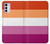 W3887 Lesbian Pride Flag Hülle Schutzhülle Taschen und Leder Flip für Motorola Moto G42