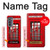 W0058 British Red Telephone Box Hülle Schutzhülle Taschen und Leder Flip für Motorola Edge (2022)