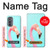 W3708 Pink Flamingo Hülle Schutzhülle Taschen und Leder Flip für Motorola Edge (2022)