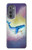 W3802 Dream Whale Pastel Fantasy Hülle Schutzhülle Taschen und Leder Flip für Motorola Edge (2022)
