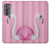 W3805 Flamingo Pink Pastel Hülle Schutzhülle Taschen und Leder Flip für Motorola Edge (2022)