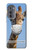 W3806 Funny Giraffe Hülle Schutzhülle Taschen und Leder Flip für Motorola Edge (2022)