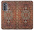 W3813 Persian Carpet Rug Pattern Hülle Schutzhülle Taschen und Leder Flip für Motorola Edge (2022)