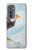 W3843 Bald Eagle On Ice Hülle Schutzhülle Taschen und Leder Flip für Motorola Edge (2022)