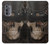 W3852 Steampunk Skull Hülle Schutzhülle Taschen und Leder Flip für Motorola Edge (2022)