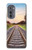 W3866 Railway Straight Train Track Hülle Schutzhülle Taschen und Leder Flip für Motorola Edge (2022)