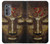 W3874 Buddha Face Ohm Symbol Hülle Schutzhülle Taschen und Leder Flip für Motorola Edge (2022)