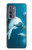 W3878 Dolphin Hülle Schutzhülle Taschen und Leder Flip für Motorola Edge (2022)