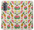 W3883 Fruit Pattern Hülle Schutzhülle Taschen und Leder Flip für Motorola Edge (2022)
