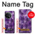 W3713 Purple Quartz Amethyst Graphic Printed Hülle Schutzhülle Taschen und Leder Flip für OnePlus 11