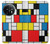 W3814 Piet Mondrian Line Art Composition Hülle Schutzhülle Taschen und Leder Flip für OnePlus 11