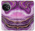 W3896 Purple Marble Gold Streaks Hülle Schutzhülle Taschen und Leder Flip für OnePlus 11