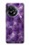 W3713 Purple Quartz Amethyst Graphic Printed Hülle Schutzhülle Taschen und Leder Flip für OnePlus 11R