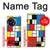 W3814 Piet Mondrian Line Art Composition Hülle Schutzhülle Taschen und Leder Flip für OnePlus 11R