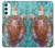 W1424 Sea Turtle Hülle Schutzhülle Taschen und Leder Flip für Samsung Galaxy A34 5G