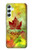 W2523 Canada Autumn Maple Leaf Hülle Schutzhülle Taschen und Leder Flip für Samsung Galaxy A34 5G