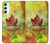 W2523 Canada Autumn Maple Leaf Hülle Schutzhülle Taschen und Leder Flip für Samsung Galaxy A34 5G