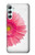 W3044 Vintage Pink Gerbera Daisy Hülle Schutzhülle Taschen und Leder Flip für Samsung Galaxy A34 5G