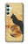 W3229 Vintage Cat Poster Hülle Schutzhülle Taschen und Leder Flip für Samsung Galaxy A34 5G